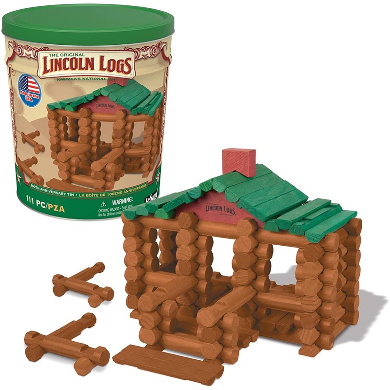 Knex Lincoln Logs Anniversary Tin
