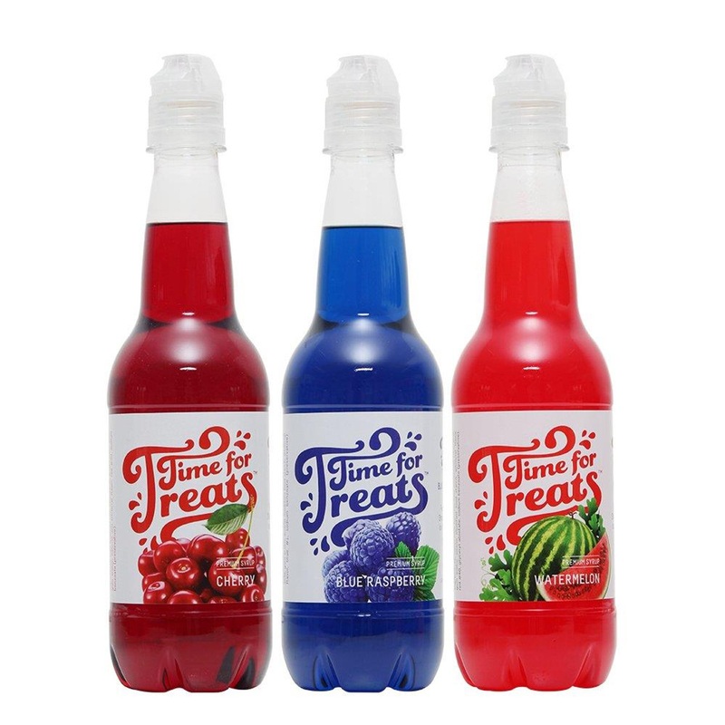 Palmer Wholesale Time for Treats 3 Pk Syrups – Cherry, Blue Raspberry & Watermelon