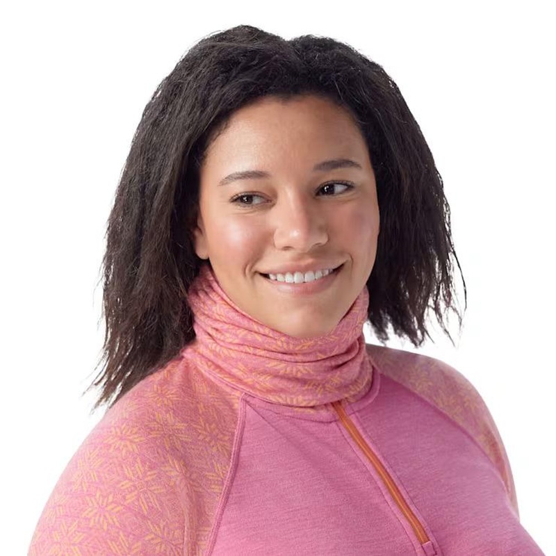 Smartwool Thermal Merino Reversible Gaiter – Garden Pink Digi Snow