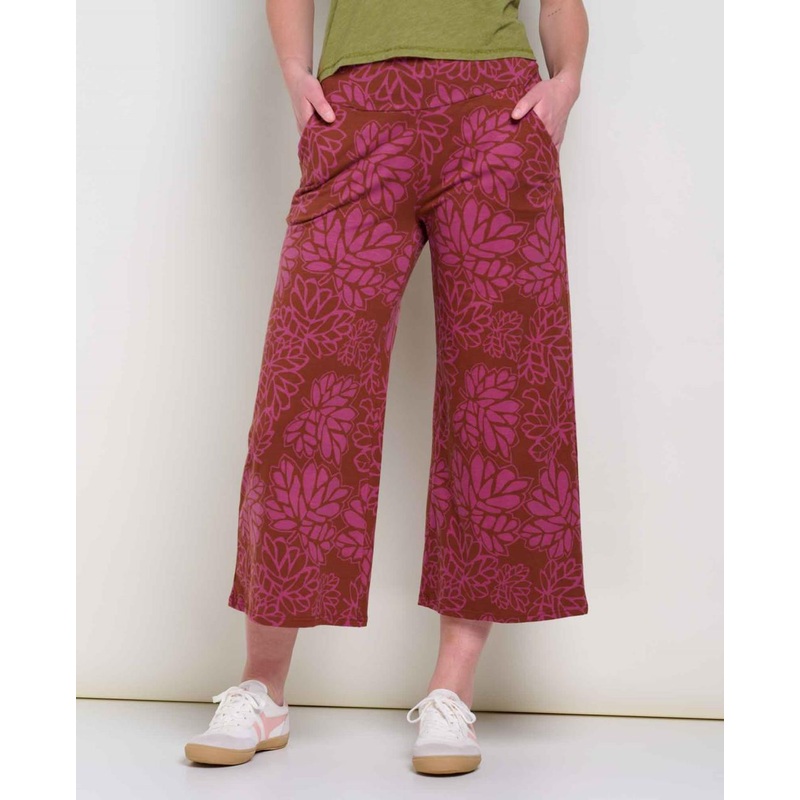 Toad & Co. Chaka Wide Leg Pant – Violet Leaf Print