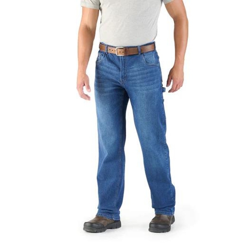 Berne Apparel Heartland Flex Relaxed Fit Carpenter Jean – Stone Wash Dark