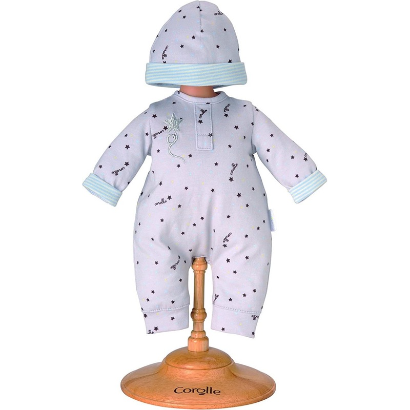 Corolle Classic Grey Star Pajamas & Cap