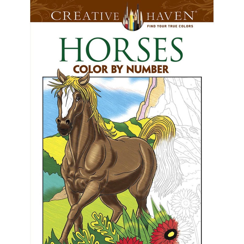 Dover Publications Horses Color By Number