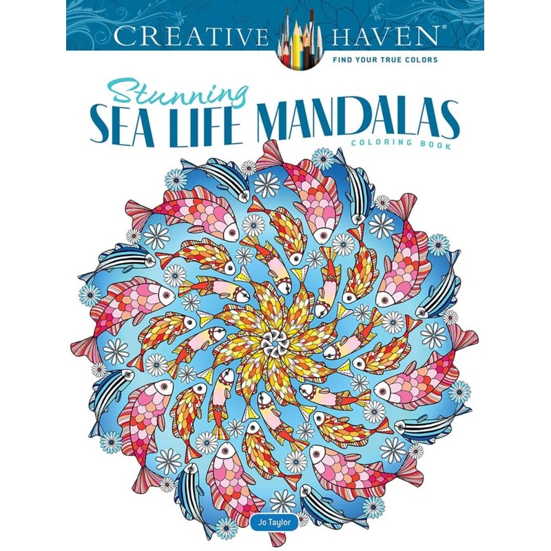 Dover Publications Sea Life Mandalas Coloring Book