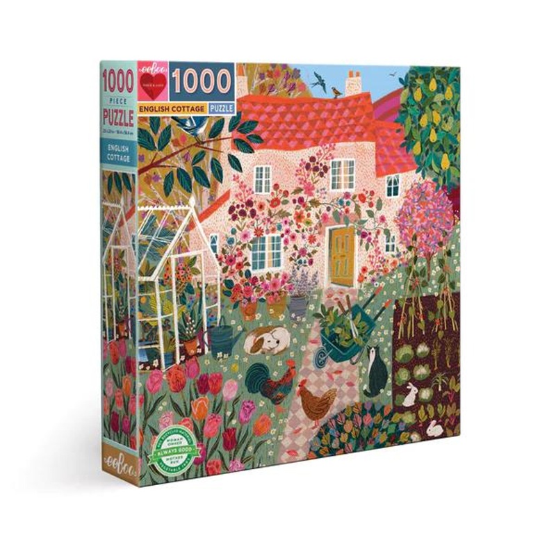 Eeboo English Cottage 1000pc Puzzle