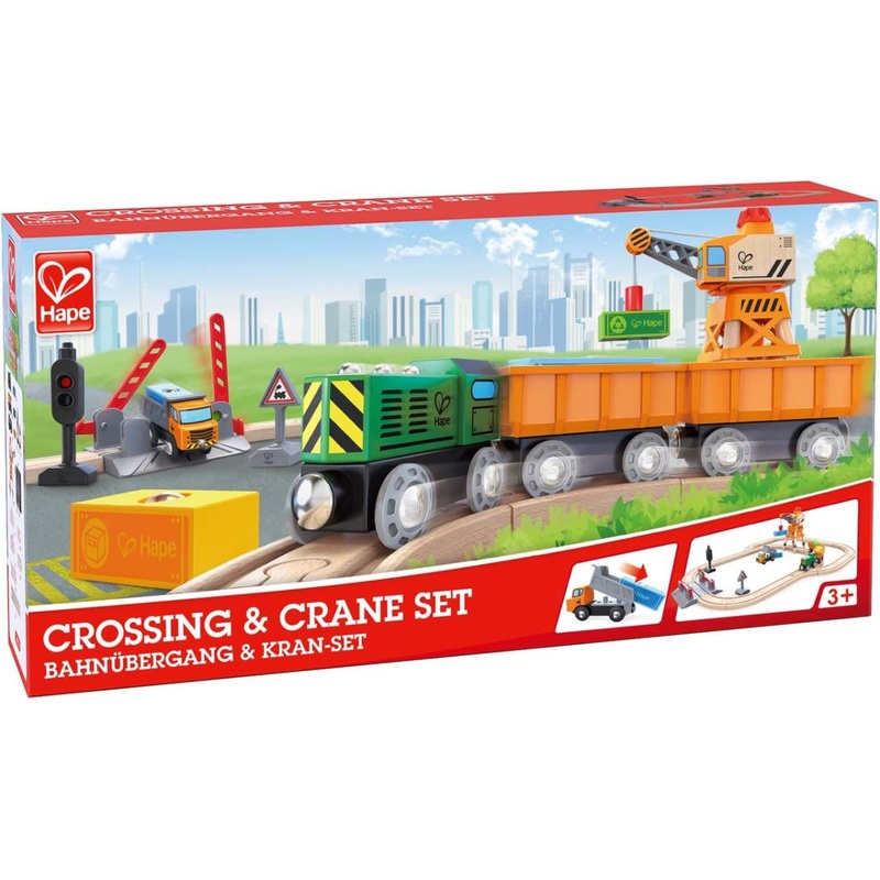Hape International Crossing & Crane Set