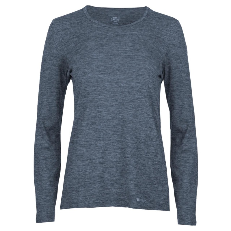 Hot Chillys Women’s Clima-Tek Crewneck – Nightfall Heather