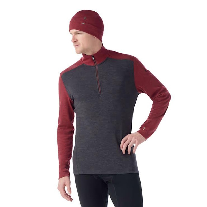 Smartwool Men’s Classic Thermal Merino Base Layer 1/4 Zip – Charcoal Currant