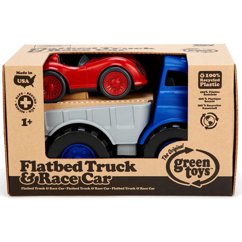 Green Toys Flatbed Truck & Race Car