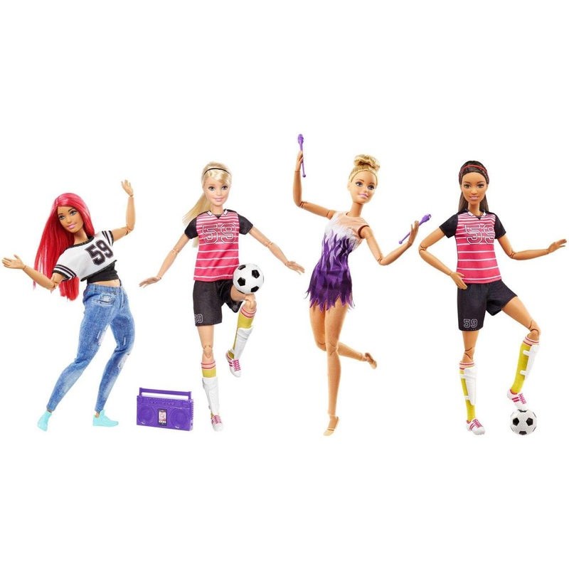 Mattel Inc Assorted Barbie Made To Move Dolls