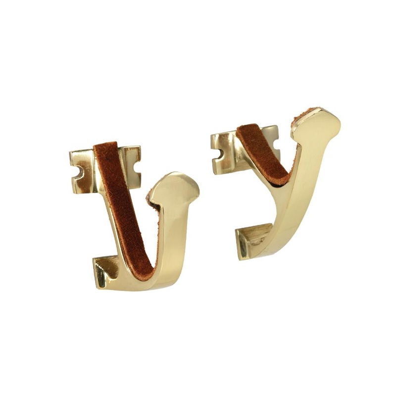 Allen Co, Inc. Brass Wall Mount Gun Hanger Hook Set