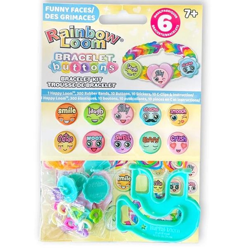 Choons Design Llc Rainbow Loom Funny Faces Bracelet Buttons