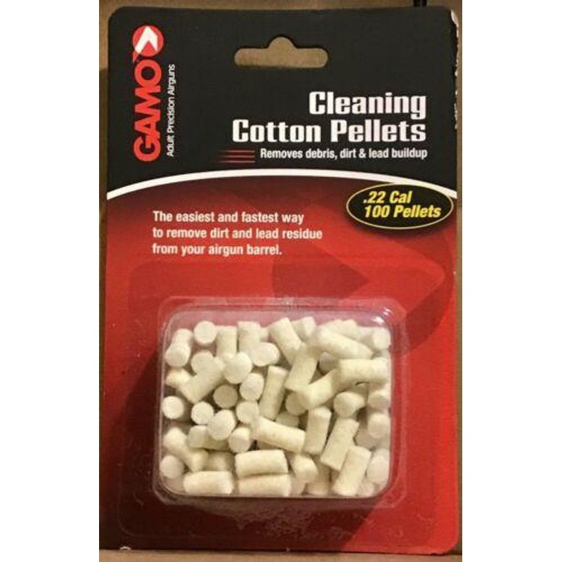 Gamo Air Rifles .22 Cleaning Cotton White Hollow Point Pellets, 100 Pieces