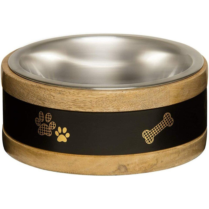 Loving Pets Wooden Ring Bowl