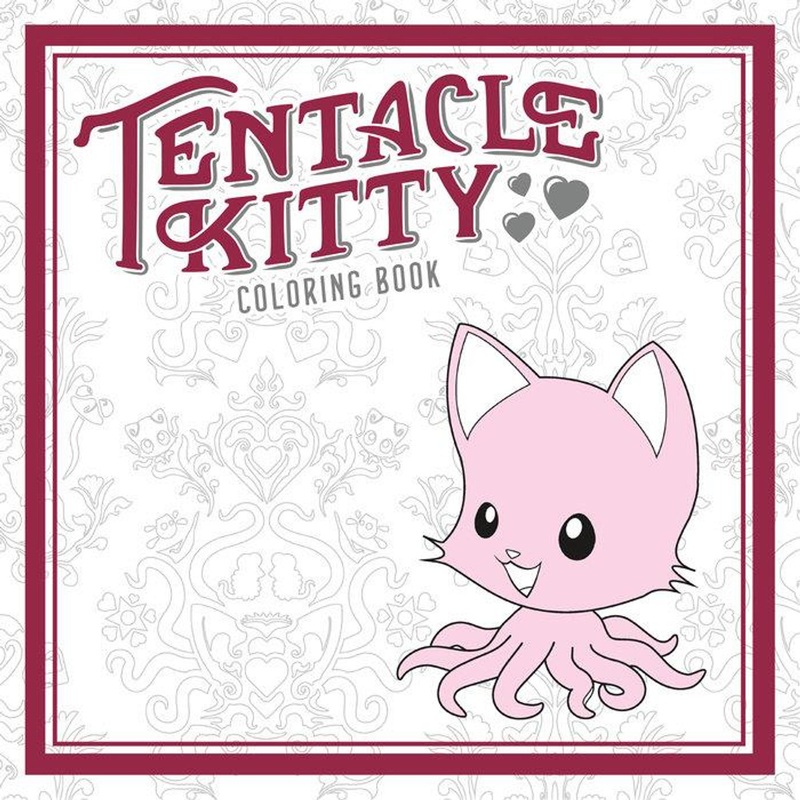 Penguin Tentacle Kitty Coloring Book