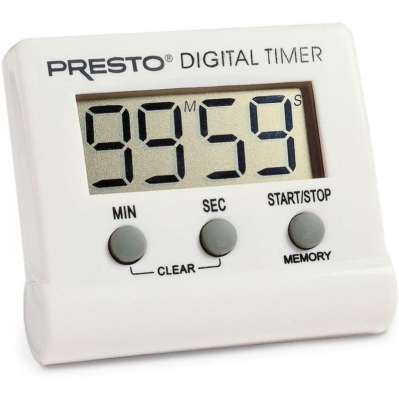 Presto National Presto Electronic Digital Timer, White