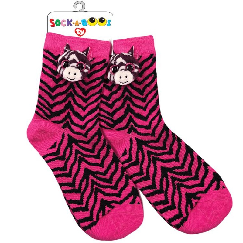 Ty Inc Zoey Zebra Socks