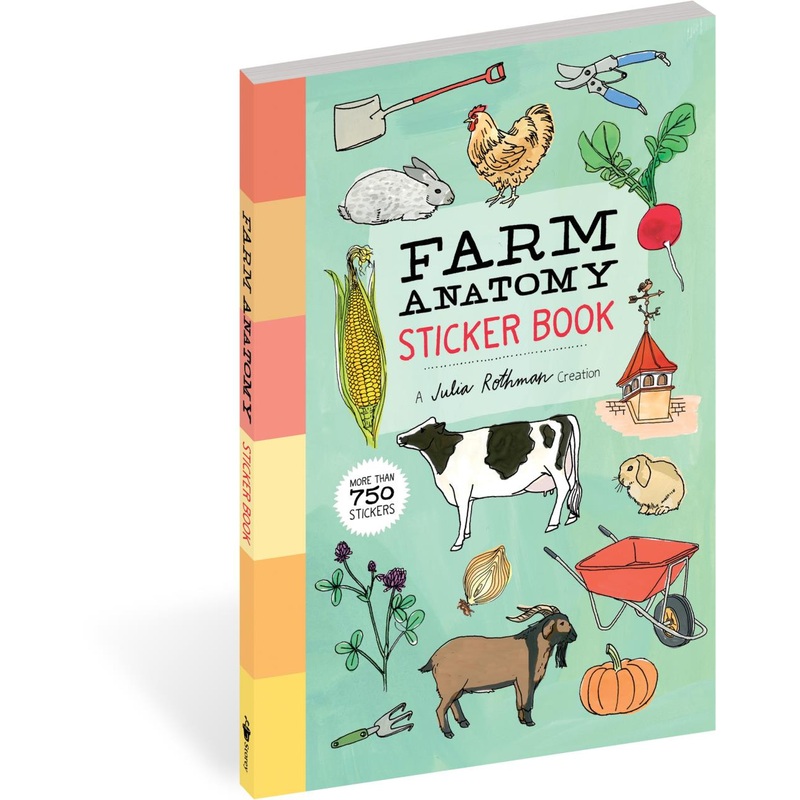Workman Publishing Farm Anatomy Sticker Book