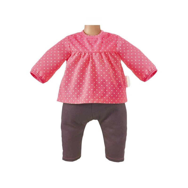 Corolle Blouse & Denim Raspberry Set
