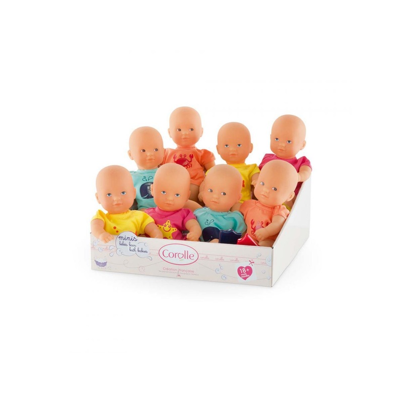 Corolle Mini Assorted Bath Dolls With Flippers