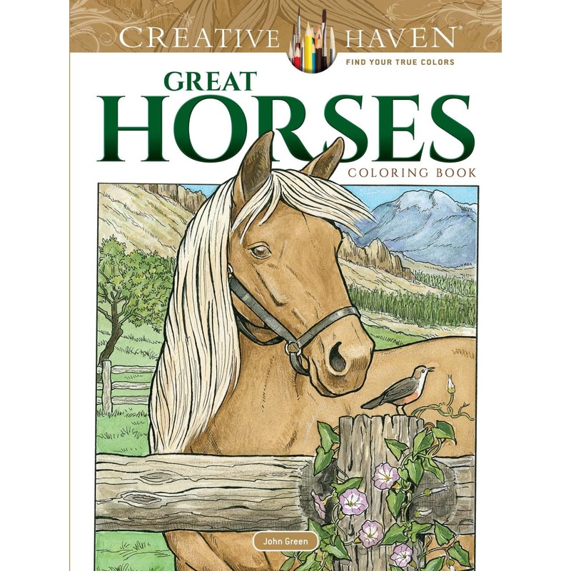 Dover Publications Great Horses Coloring Book