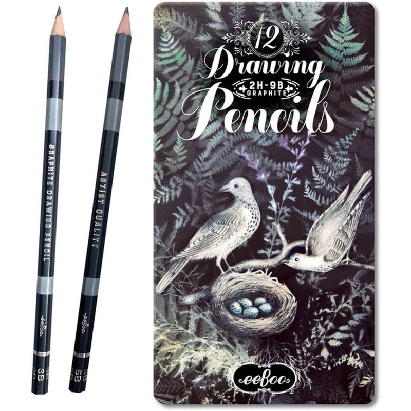 Eeboo 12 Drawing Graphite Pencils