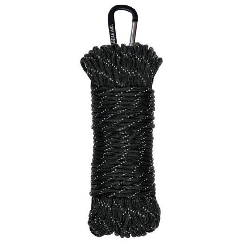 Gear Aid Inc. 100 ft Heavy-Duty 550 Paracord – Reflective Black