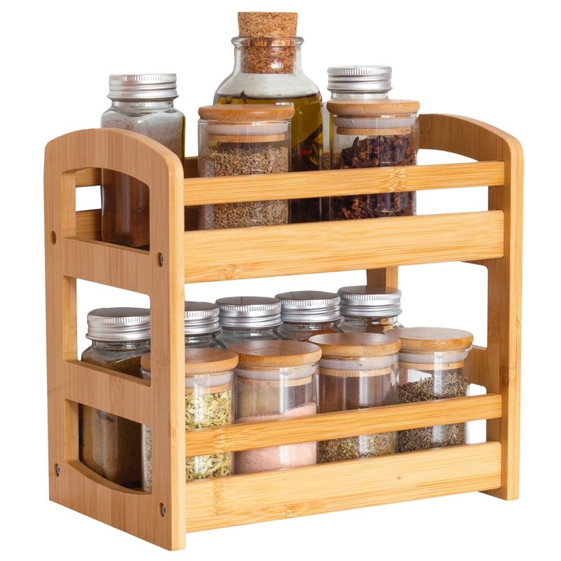 Totally Bamboo 2-Tier Spice Caddy