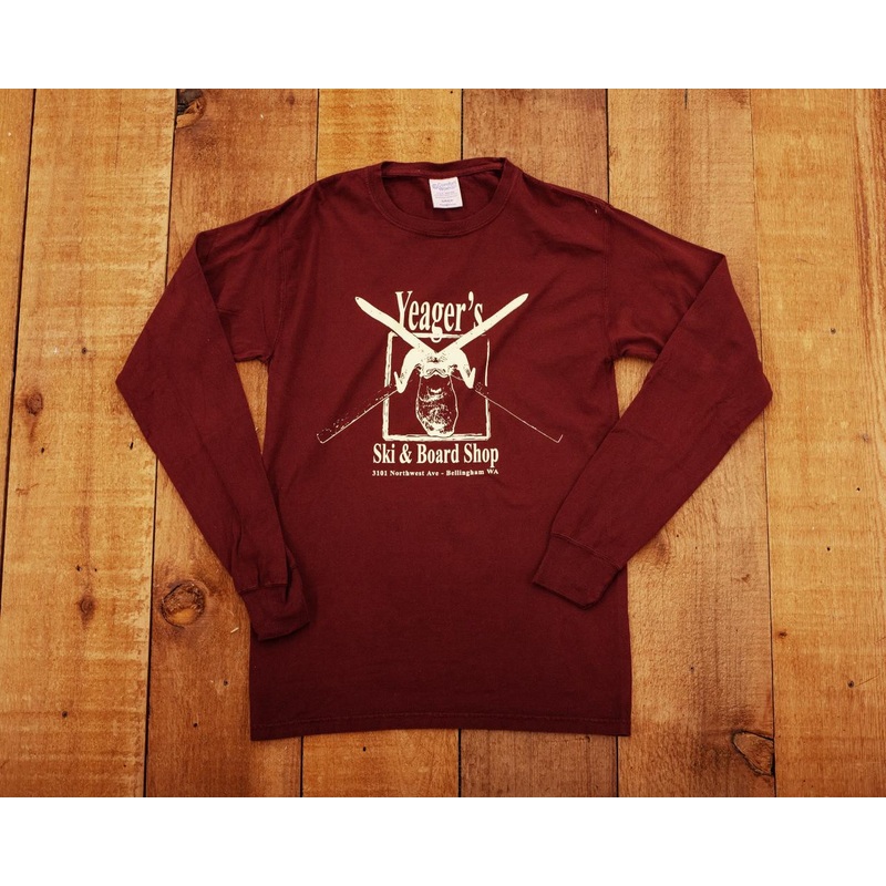 Brist Yeager’s Retro Ski T – Maroon