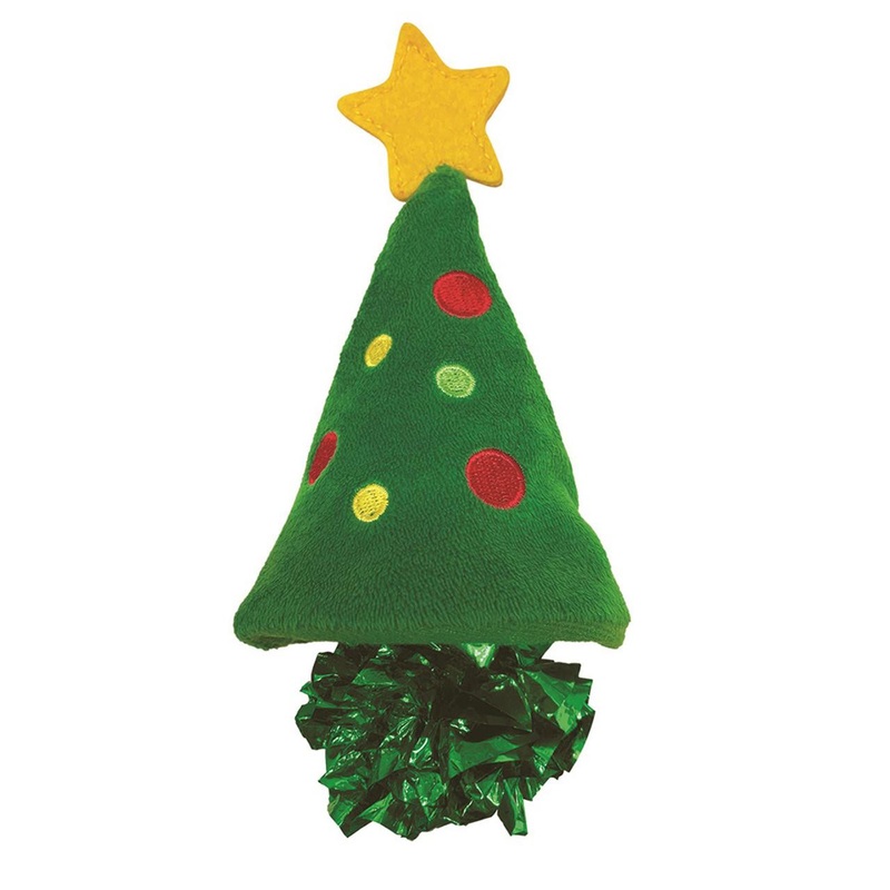 Kong Holiday Cat Crackle Xmas Tree