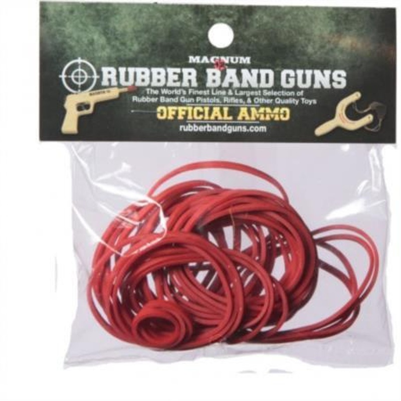 Magnum Toys Rubber Band Guns Official Red Ammo – 1 Oz Bag