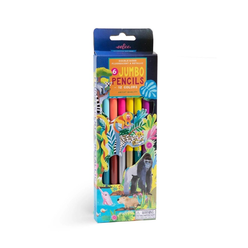 Eeboo Rainforest Jumbo Color Pencils