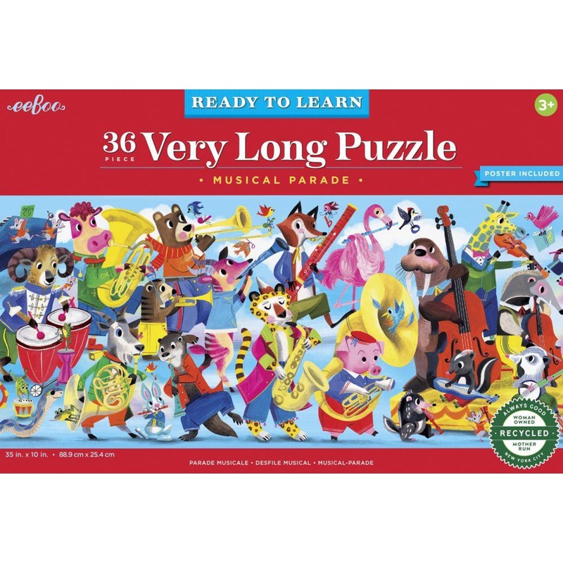 Eeboo Very Long Puzzle  Musical Parade 36pc