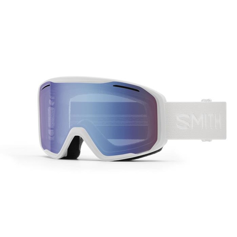 Smith Optics Blazer – White + Blue Sensor Mirror Lens