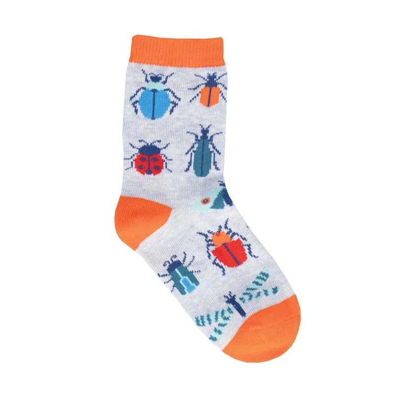 Socksmith Buggin’ Out Crew Socks – Blue Heather