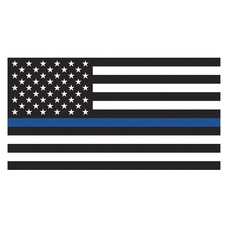 Annin U.S. Thin Blue Line Flag – Nylon, 3’x5′