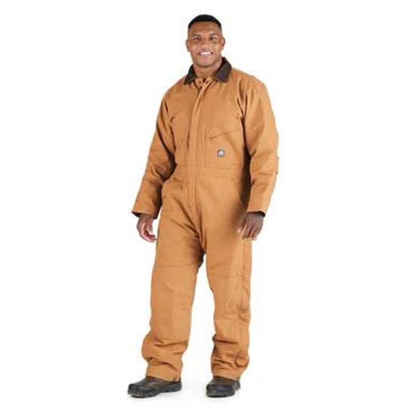Berne Apparel Heritage Duck Insulated Coverall – Brown Duck