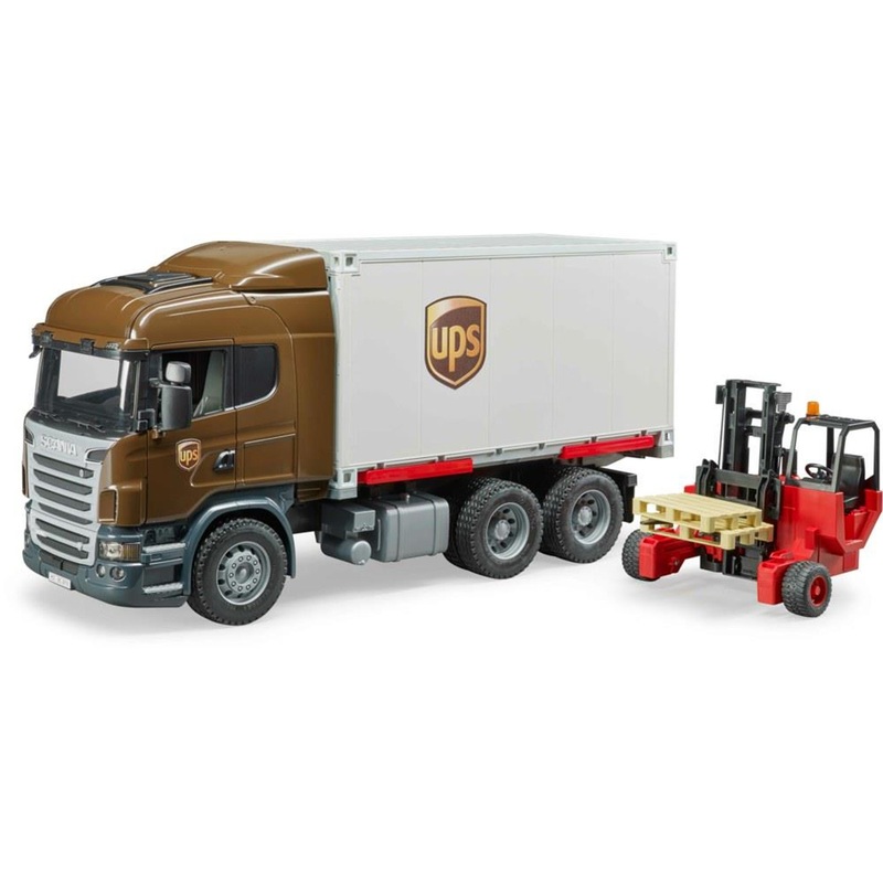 Bruder UPS Logistics Truck With Forklift