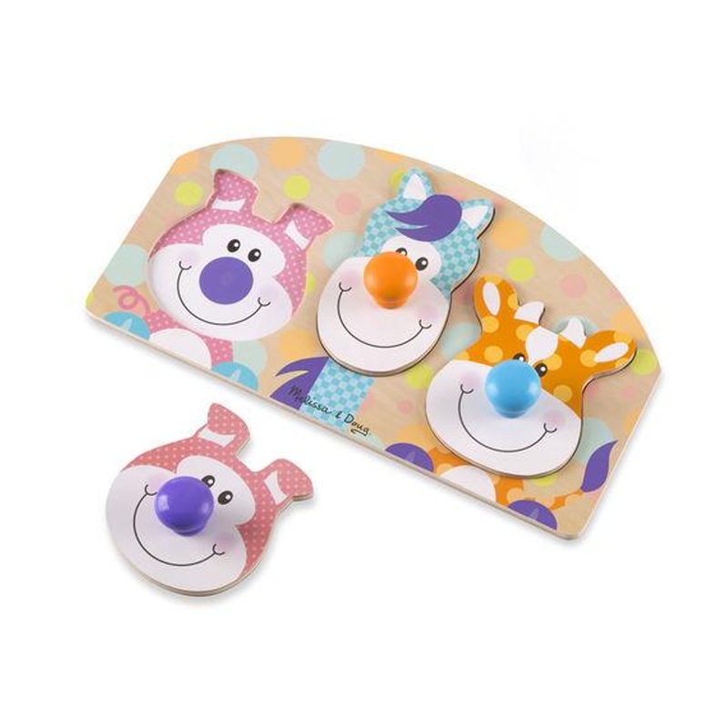 Mellissa & Doug Farm Jumbo Knob 3pc Puzzle