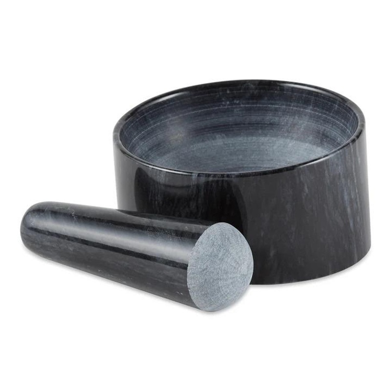 Rsvp Marble Mortar & Pestle – Black