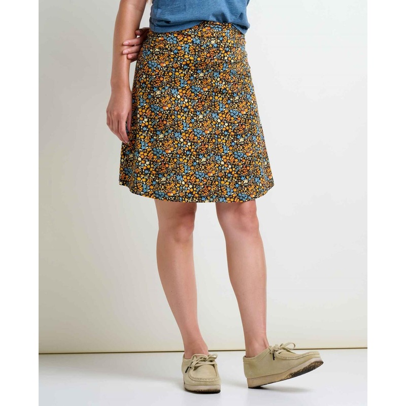 Toad & Co. Chaka Skirt – Black Ditsy Print