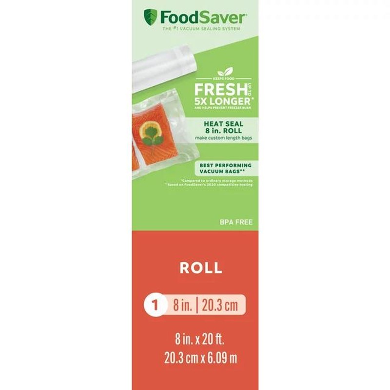 Foodsaver 8″x20′ Vacuum Seal Roll, 3 Pack