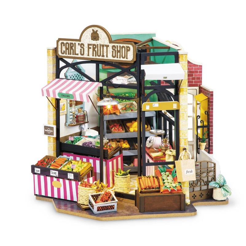 Hand Craft Us DIY Miniature Dollhouse Kit | Carl’s Fruit Shop