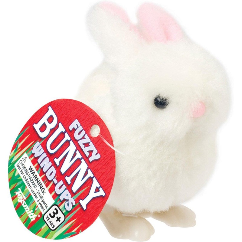 Toysmith Fuzzy Bunny Wind-up Toy