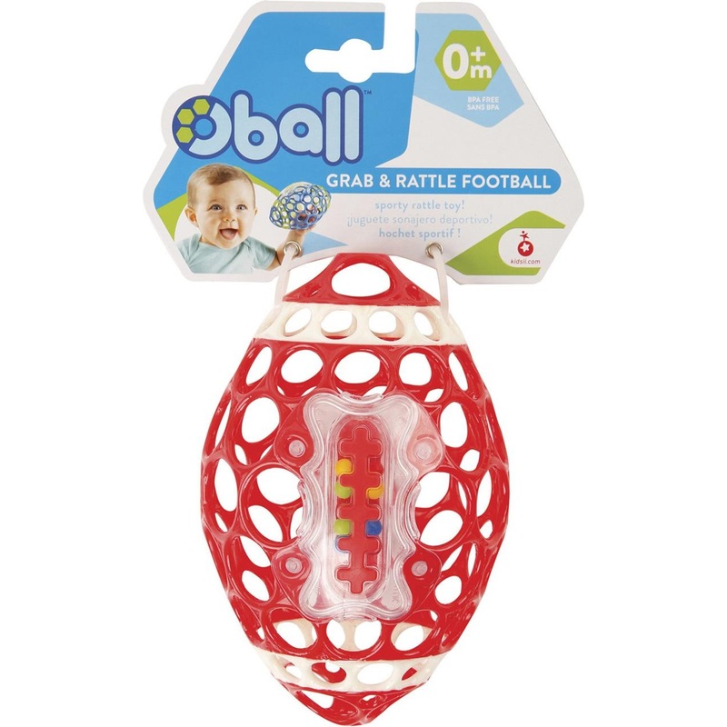 Toysmith Oball Grab & Rattle Baby Football