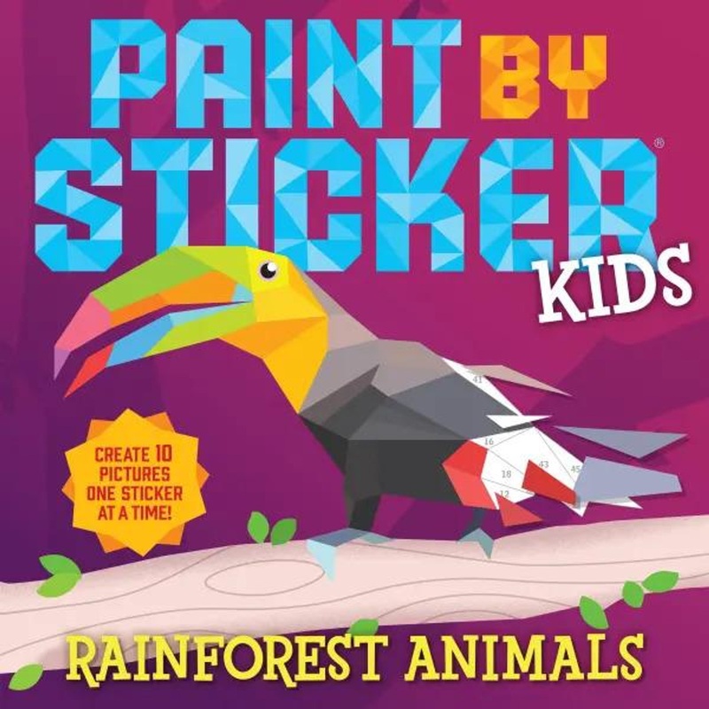 Workman Publishing Paint By Stickers Kids: Rainforest