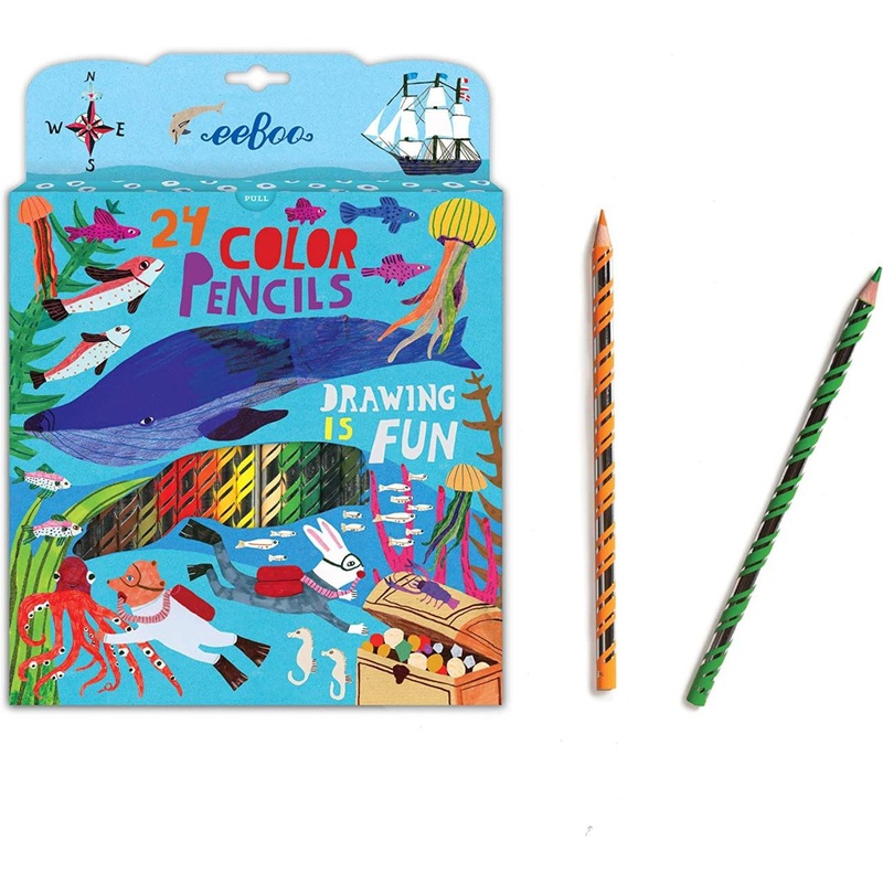 Eeboo In The Sea 24 Pencil Pack