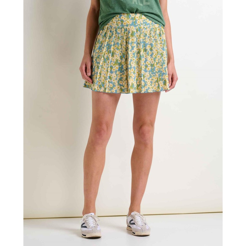 Toad & Co. Sunkissed Pleated Skort – Glacier Daisy Field Print