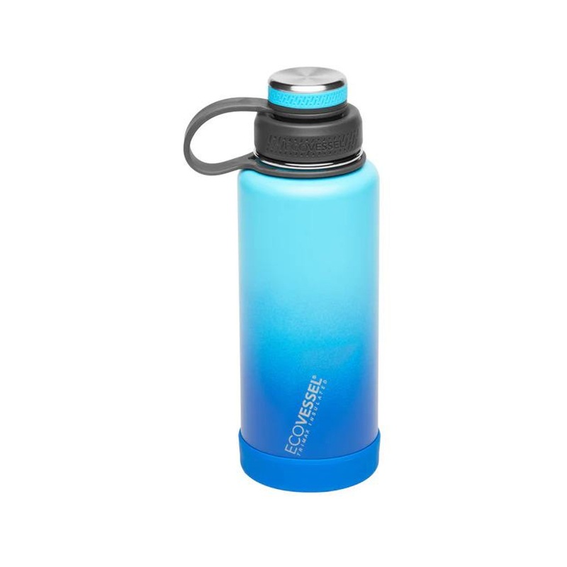 Ecovessel Boulder Insulated Bottle – 32oz – Deep Sea Ombre