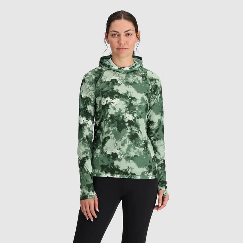 Outdoor Research Women’s Echo Printed Hoodie – Balsam Cloud Scape